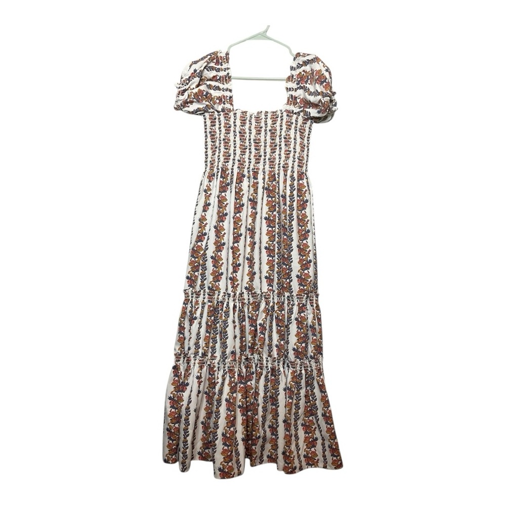 Women’s NWOT Anthropologie O.P.T. Daphnie Vine floral, smocked maxi dress size M